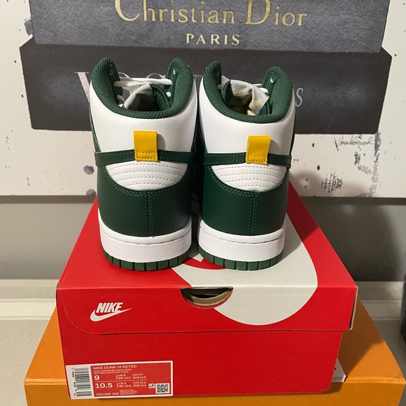 💥 NWT Nike Dunk High “Australia” in Green/White Men’s 9/Women’s 10.5 - Picture 3 of 6